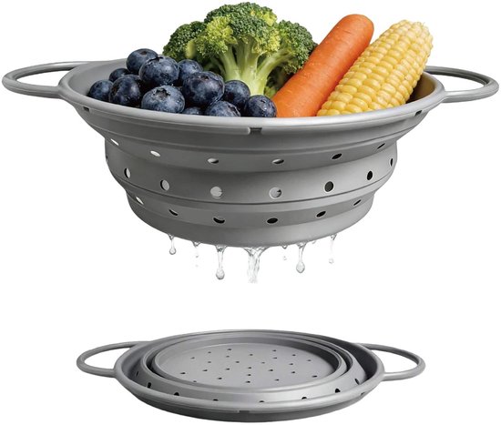 SolidKeus - Vouwbare Colander voor Fruit, Groenten en Pasta