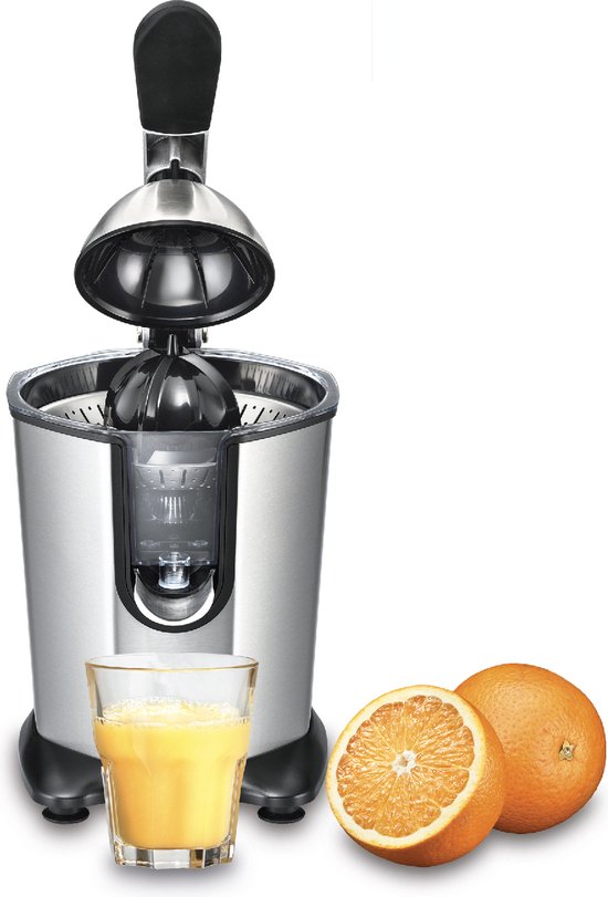 Solis Citrus Juicer 8453 Citruspers - Sinaasappelpers Elektrisch - Citroenpers Electrisch - 160 Watt - RVS Zilver van Merkloos