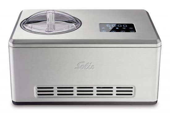 Solis Gelateria Pro Touch 3-in-1 IJsmachine - Zelfgemaakt IJs, Yoghurtijs en Slush - 2 Liter - Touch Display - RVS van Merkloos