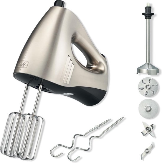 Solis Hand & Stickmixer 8371 Handmixer en Staafmixer - Inclusief Accessoires - Zilver van Merkloos
