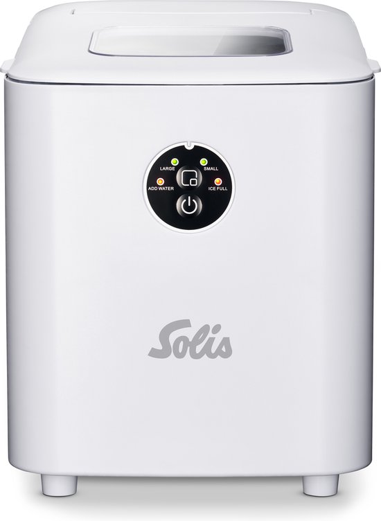 Solis Ice Cube Express Ijsblokjesmachine 1 Liter - 12kg Ijs in 24 Uur - Compacte Ijsblokjesmaker - Ijsblokjes in Verschillende Formaten - Zelf Reinigend - Makkelijk in Gebruik van SOLIS