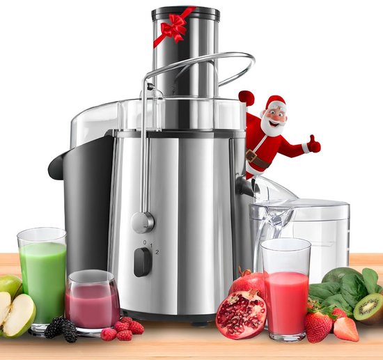 SP® Slowjuicer - Sapcentrifuge - FiberBoost-Technologie - Zwart/Zilver - 43cm x 46cm x 36cm