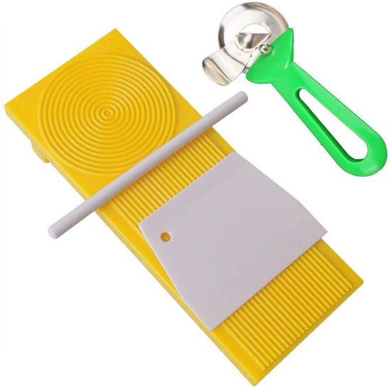 Spaghetti Mallen - Plastic Pasta Maker - Geel