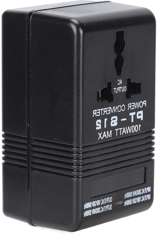 Spanningsomvormer 100V naar 120V naar 220V naar 240V, 100W transformator voor reizen en apparaten van Merkloos