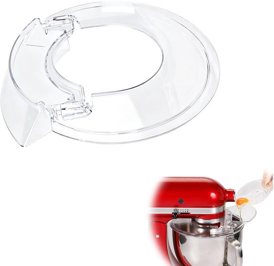 Spatbeschermer voor staande mixer - 5,5-7 liter - Transparant