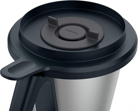 Spatbescherming Keukenmachine - Accessoire Mengkom - Koken en Mixen - Hittebestendig Siliconen - Compact Ontwerp - Grijs
