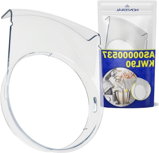 Spatbescherming Keukenmachine - Accessoire Mengkom - Schoon Bakken - Originele Code - 19 cm - Transparant van Merkloos