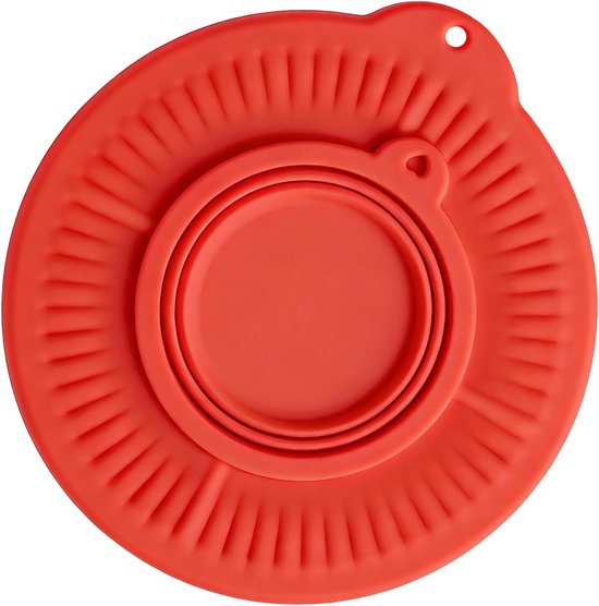 Spatbescherming Mengkom - Mixer Afdekking - Schoon Bakken - Met Meelcontainer - 23cm Doorsnede - Rood