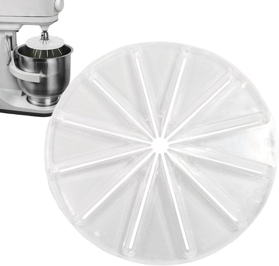 Spatbescherming Mixer - Mengkom Accessoire - Net Bakken - Efficiënte Mengoplossing - 14.5 cm - Transparant