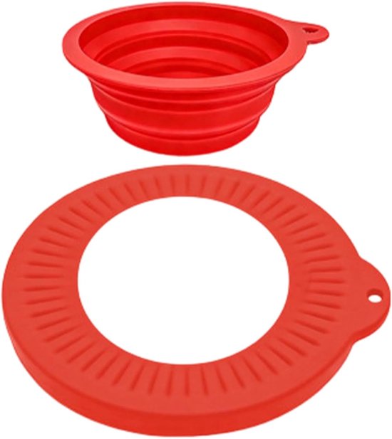 Spatbescherming Mixer - Mengkop Schild - Thuis Bakken - Geïntegreerd Bloemopvang - 234 cm Universeel - Rood van Merkloos