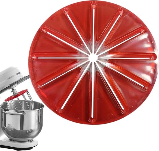 Spatbescherming Mixer - Mixer Accessoire - Schoon Bakken - Universele Pasvorm - 14.5 x 14.5 cm - Rood