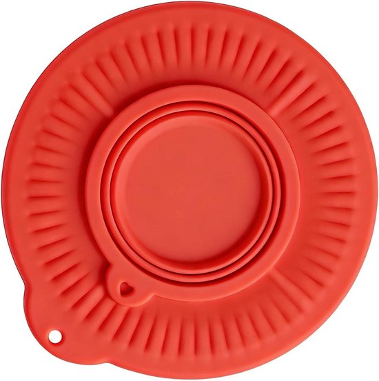 Spatbescherming Mixer - Siliconen Deksel - Schoon Bakken - Vocht Behoud - 4-5 Liter - Rood