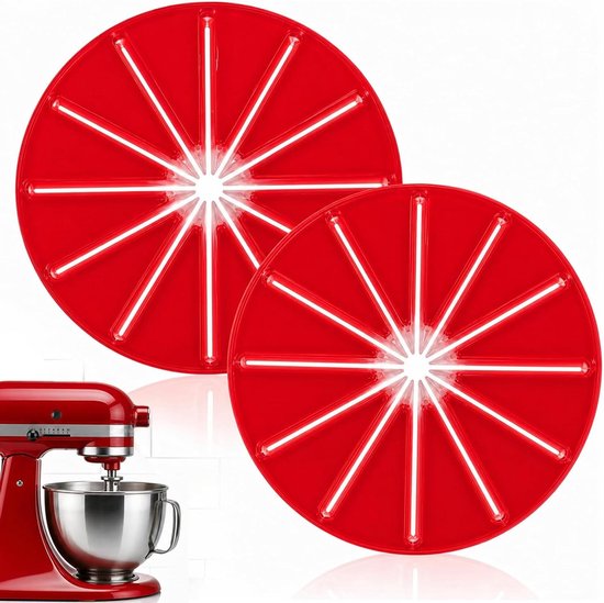 Spatbescherming Mixer - Spatdeksel Garde - Schoon Bakken - Effectieve Spatbescherming - 14 cm - Wit
