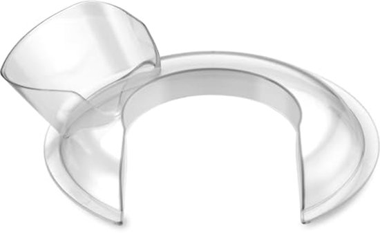 Spatbescherming voor 4.5-5QT Tilt-Head Keukenmixers - Vastklikdeksel voor RVS Kom, Vaatwasserbestendig (Doorzichtig) van Merkloos