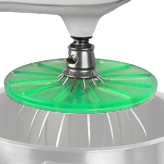 Spatbescherming voor 6-draads garde, blender accessoires van ABS & thermoplastisch (ca. 14,5 x 14,5 cm), anti-spatdeksel voor mengkom, schoon bakken en koken in privéhuishouden, hote