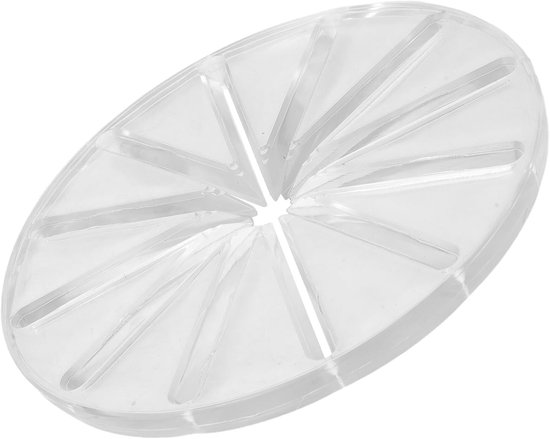 Spatdeksel Mengkom - Morsbescherming Mixer - Schoon Mixen - Precieze Schraping - 14 cm Diameter - Transparant