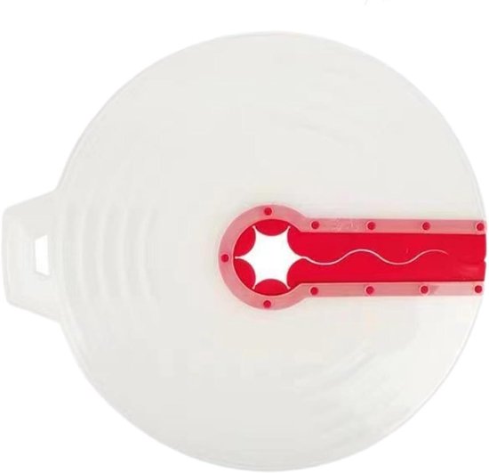 Spatdeksel Mixer - Keuken Accessoire - Bakken en Koken - Transparant Siliconen - 34 cm - Transparant