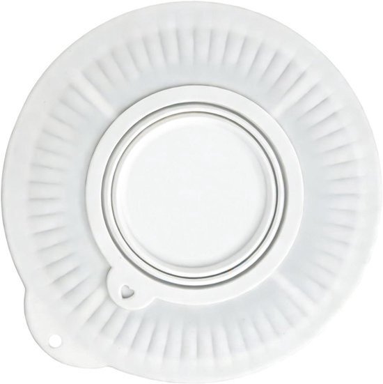 Spatdeksel Mixer - Keuken Accessoire - Schoon Bakken - Spatvrij Ontwerp - 4.5 - 5 Liter - Wit