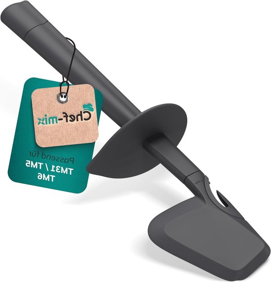 Spatel Deegschraper - Keukenmachine Accessoire - Roeren en Schrapen - Veiligheidskraag - Langwerpig van Merkloos