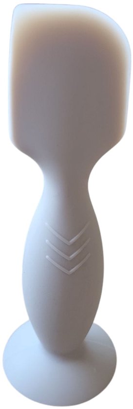 Spatel om creme aan te brengen - Baby insmeren - Schone handen - Silicone - Beige van Tiamo
