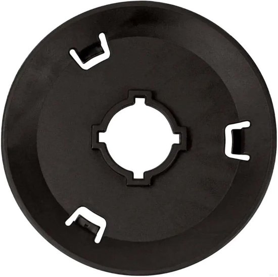 Spatscherm met deeghaak - Keukenmixer accessoire - Bakken zonder rommel - Roestvrij staal - 12.5 cm diameter van Merkloos