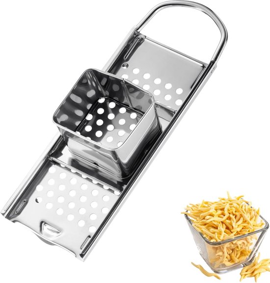 Spätzle Knöpfle Snijmachine - Deegmaker Pasta Maker - Zelf Pasta Maken - Roestvrij Staal - 315 cm - Zilver