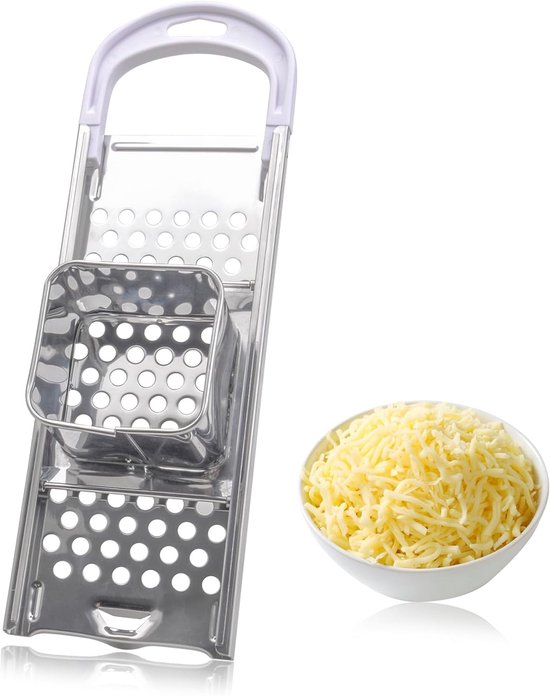 Spätzle Schaaf - Deegmaker Pasta - Zelf Pasta Maken - Met Deegslede - Pan tot 30cm - Zilver