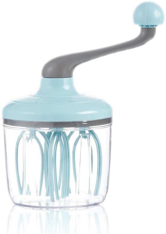 SPHProducts - Eiklopper Handslinger - Handmixers met kom - Eenvoudig in gebruik - Turquoise - Geschikt voor room en eiwit - Ideaal voor milkshakes - P