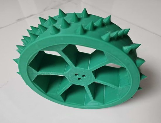Spike wiel voor robotmaaier Indego M+700, M 700, M 500, 350, 400, S+ 350, S500, S+500, 400 Connect, 350 Connect, robuuste kunststof, set van 2 motorwielen