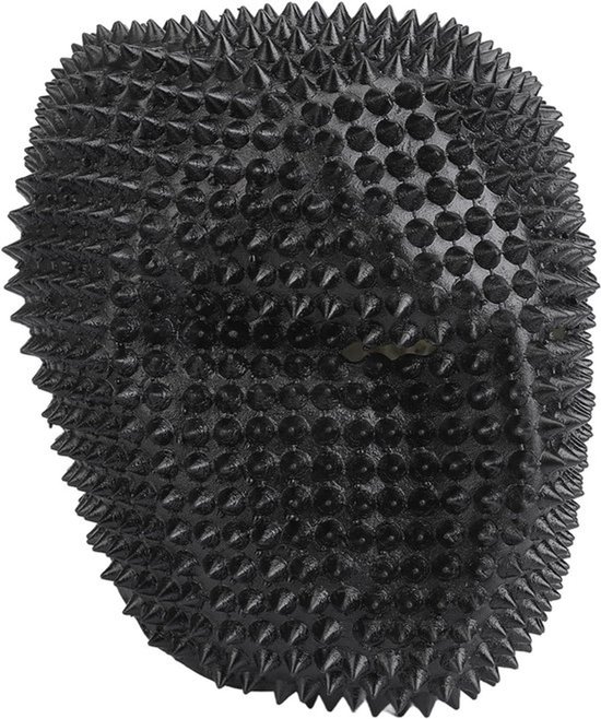 Spikes Gezichtsbedekking voor Cosplay en Halloween, Studded Masker voor Feestjes en Verkleedpartijen, Zwart Accessoire met Open Ogen