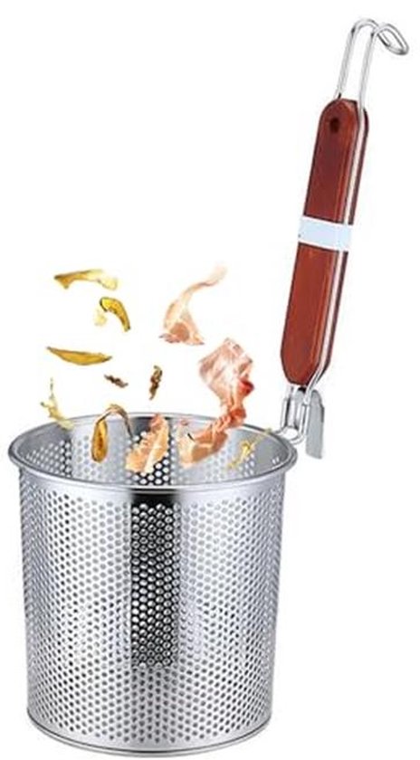 Spinnenvormige Noedelverdelers en RVS Pastazeef met Houten Handvat van Ibili