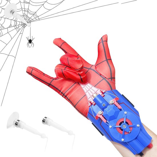 Spinnenweb-werper met automatische touwterughaling voor cosplay en Halloween