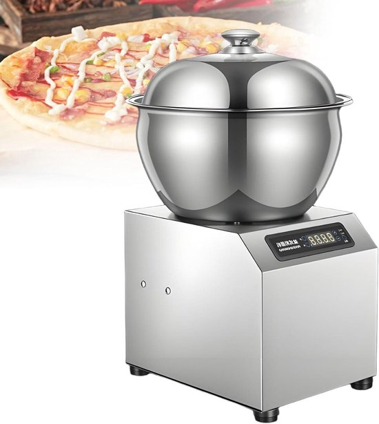 Spiraaldeegmenger - Deegkneedmachine - Professioneel Bakken - Dubbele Rotatie - 8 kg Capaciteit - Zilver