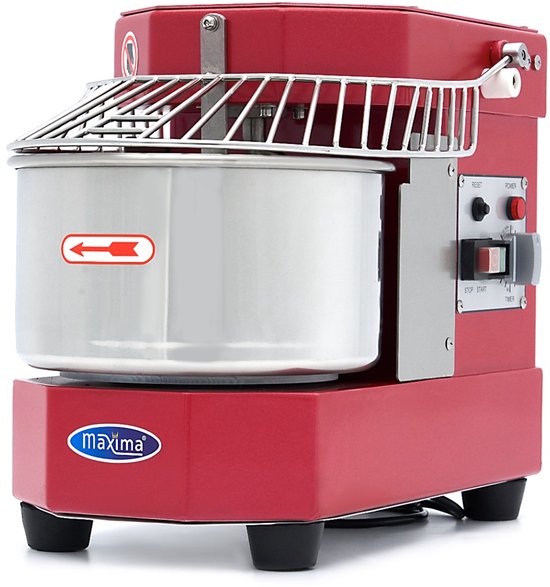 Spiraalkneder - 8 L - 4,5 Kg Deeg - Raspberry Rood van Merkloos