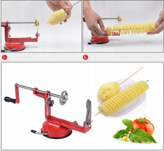 Spiraalsnijder voor frietjes - Maak thuis gekrulde aardappelfrietjes