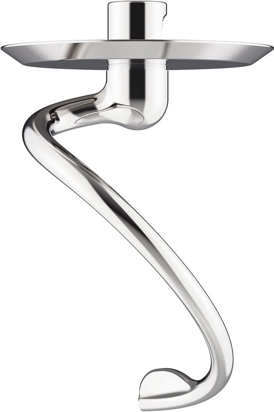 Spiraalvormige Deeghaak voor Tilt Stand Mixer - Vaatwasmachinebestendig en Geschikt voor 4,5 Qt - 5 Qt Mixers van Merkloos