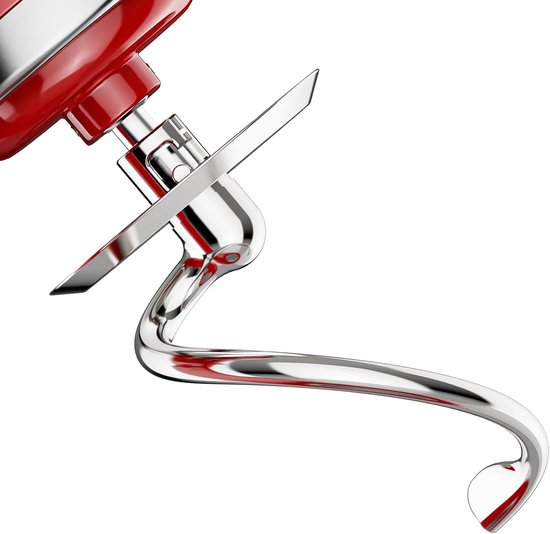 spiraalvormige knedhaken voor KitchenAid staande mixer, K45DH knedhaken voor KitchenAid 4,5-5 liter kantelkopmixer, roestvrijstalen deegopzetstuk, efficiënt kneden voor brood & pizza van Merkloos