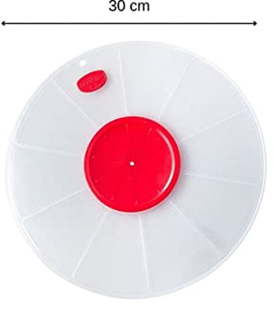 Splash cover Ø 30 cm - voorkomt deegspatten tijdens het mixen en kloppen, geschikt voor kleine en grote kommen van splash