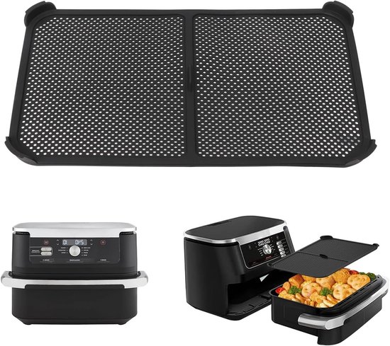 Splash Guard voor Airfryer 37 x 21 x 1.8 cm - Vetbescherming, Stofdeksel en Herbruikbaar Accessoire, Voorkomt Vetspatten en Houdt Keuken Schoon van Merkloos