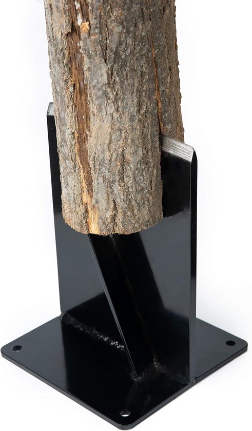 Splitter - Hoge Sterkte Structureel Staal Brandhout Splitter, Hout Splitter Wigge, voor Kleine Houtkachel en Open Haard Handmatige Log Splitter, Zwart.