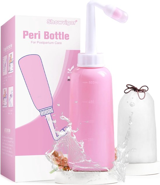 Spoelfles postpartum verzorging|Draagbaar omgekeerd spoelapparaat 350ml
