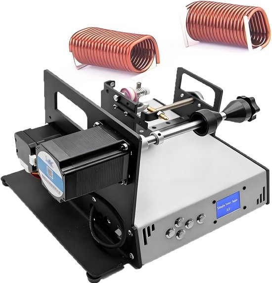 Spoelwikkelmachine - Automatische Wikkelaar - Precisiewikkelen Draad - Hoge Nauwkeurigheid 0.01mm - 10cm Spoelbreedte - Grijs van Merkloos