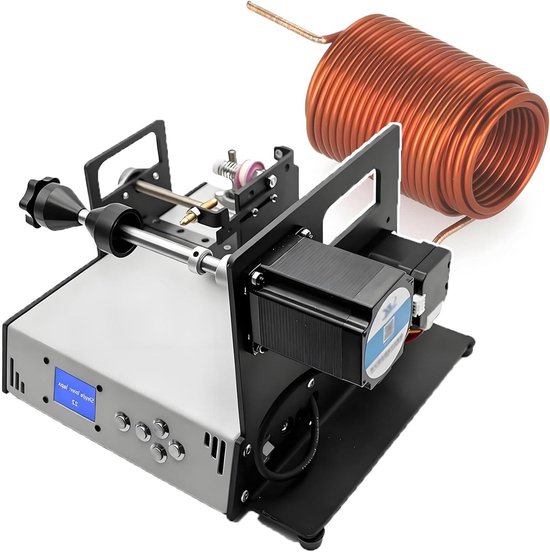 Spoelwikkelmachine - Wikkelapparaat - Precisie Wikkelen - Automatische Draadgeleiding - 10 cm Spoel - Grijs