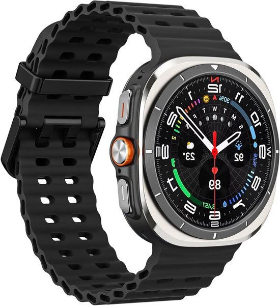 Sportieve en Ademend Horlogeband voor Samsung Galaxy Watch Ultra 47mm - Waterdicht Zacht Silicoon Band voor Mannen en Vrouwen, Perfecte Accessoire voor Activiteiten van Merkloos