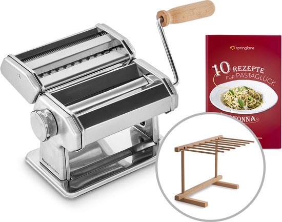 Springlane Pastamachine Nonna incl. Pasta droogrek - Zilver