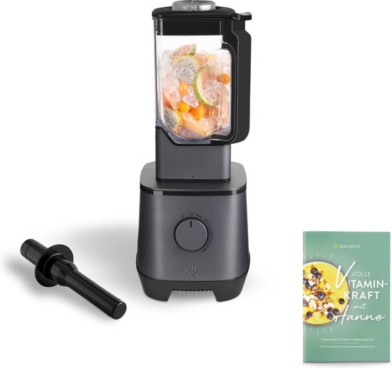 Springlane Power Blender Hanno 2000 W - 2,5 L Tritan Kan - Antraciet van Springlane