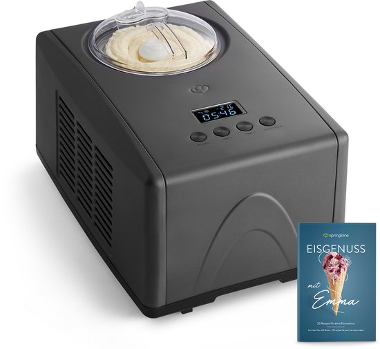 Springlane Zelfvriezende IJsmachine 1,5L Emma Antraciet van Merkloos