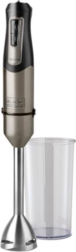 Staafmixer 1000W met 20 Snelheden en Turbo | Ergonomisch en Anti-Spat Design | Hoge Kwaliteit RVS Messen van Merkloos