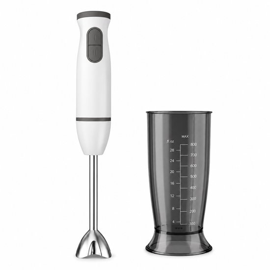 Staafmixer 600W – 2 snelheden – Turbofunctie – RVS mixvoet