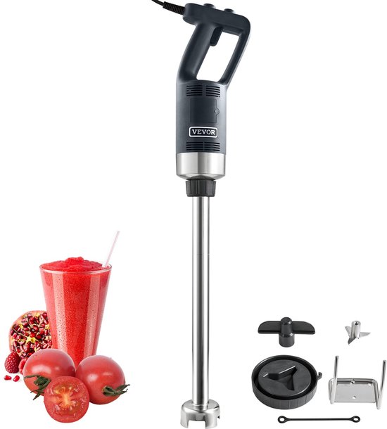 Staafmixer 750 W - roestvrij staal - instelbare snelheden - ideaal voor pureren - SnelShoppen